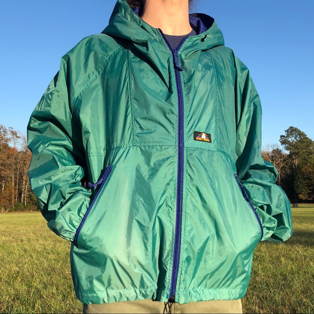 90s Green Windbreaker